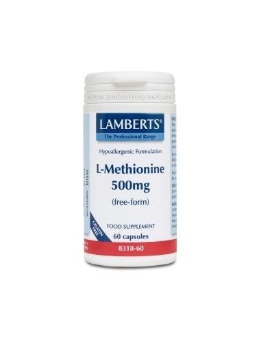 L-Metionina 500 mg 60 Caps de Lamberts