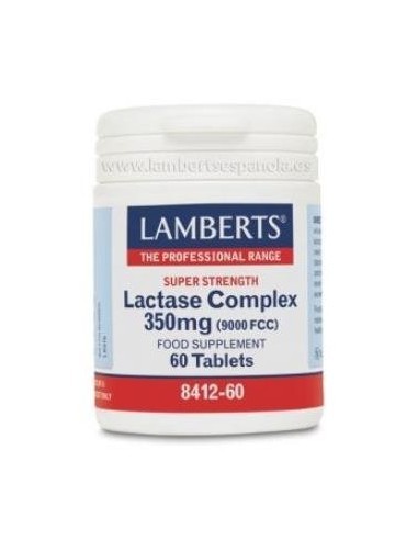 Complejo de Lactasa 350 mg (equivale a 9000 FCC) 60 de Lamberts