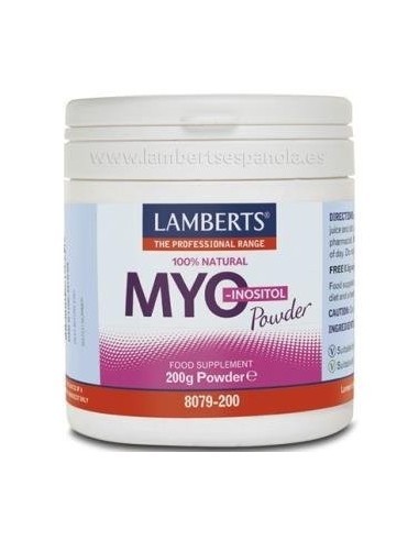 Myo-Inositol en polvo 100% Natural 200 de Lamberts