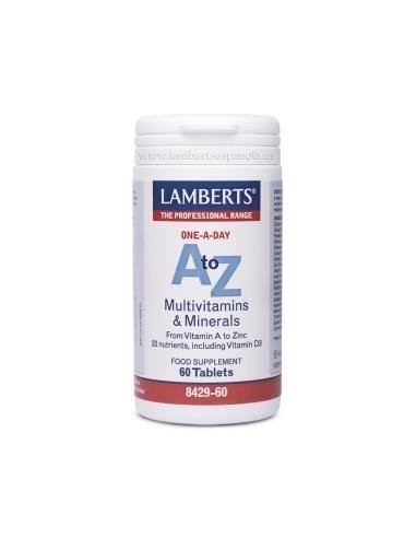 A to Z Multi (Vitaminas y Minerales) Una al DÃ­a 60 Tabs de Lamberts