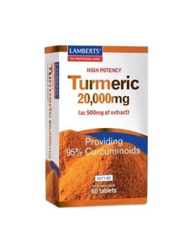 CÃºrcuma (Turmeric) 20.000 mg 60 Tabs de Lamberts