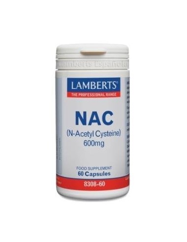 NAC (N-Acetil CisteÃ­na) 600 mg 60 Caps de Lamberts