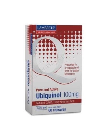 Ubiquinol 100 mg 60 Caps de Lamberts