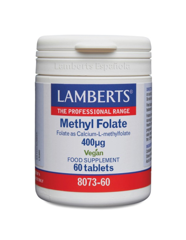 Methyl Folate 400 Âµg 60 Tabs de Lamberts