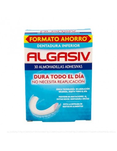 Algasiv Almohadilla Dental Inferior Adhesiva 30Ud de Algasiv