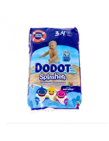 Dodot Pañal Inf Bañador Splashers T-3 6-11 Kg 12Un de Dodot