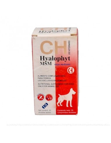 Hyalophyt Msm Razas Medianas 30 Comp Vet de Chemical Iberica Vet