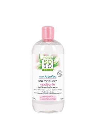 Agua Micelar Calmante Aloe-Rosas 500Ml. de So´Bio Etic