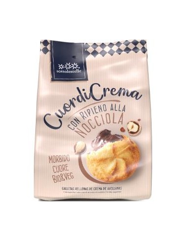 Galleta Rellena Crema Avellanas Choco 200 Gr Bio de Sottolestelle