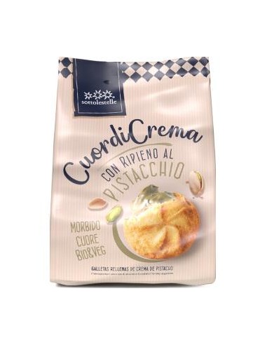 Galleta Rellena Crema Pistacho 200 Gr Bio de Sottolestelle