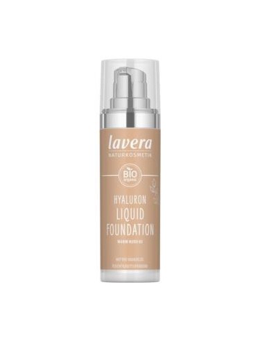 Maquillaje Fluido Hyaluron 03 Warm Nude 30 Ml de Lavera