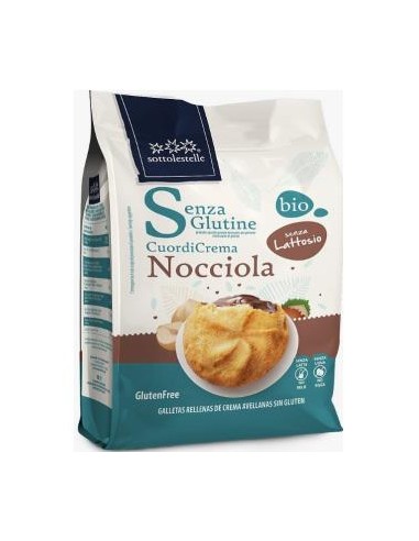 Galleta Rellena Avellana Choco 200 Gr Sg Bio de Sottolestelle