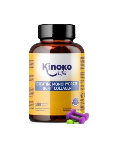 Creatina Monohidratada 3000Mg Con Uc-Ii ColaGeno 180Cap. de Kinoko Life