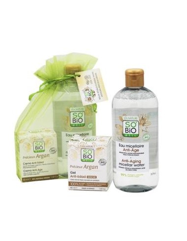 Cuidado Facail Antiedad Argan Bolsa Regalo de So´Bio Etic