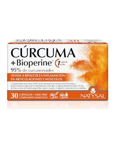 Curcuma + Bioperine 30Cap. de Natysal